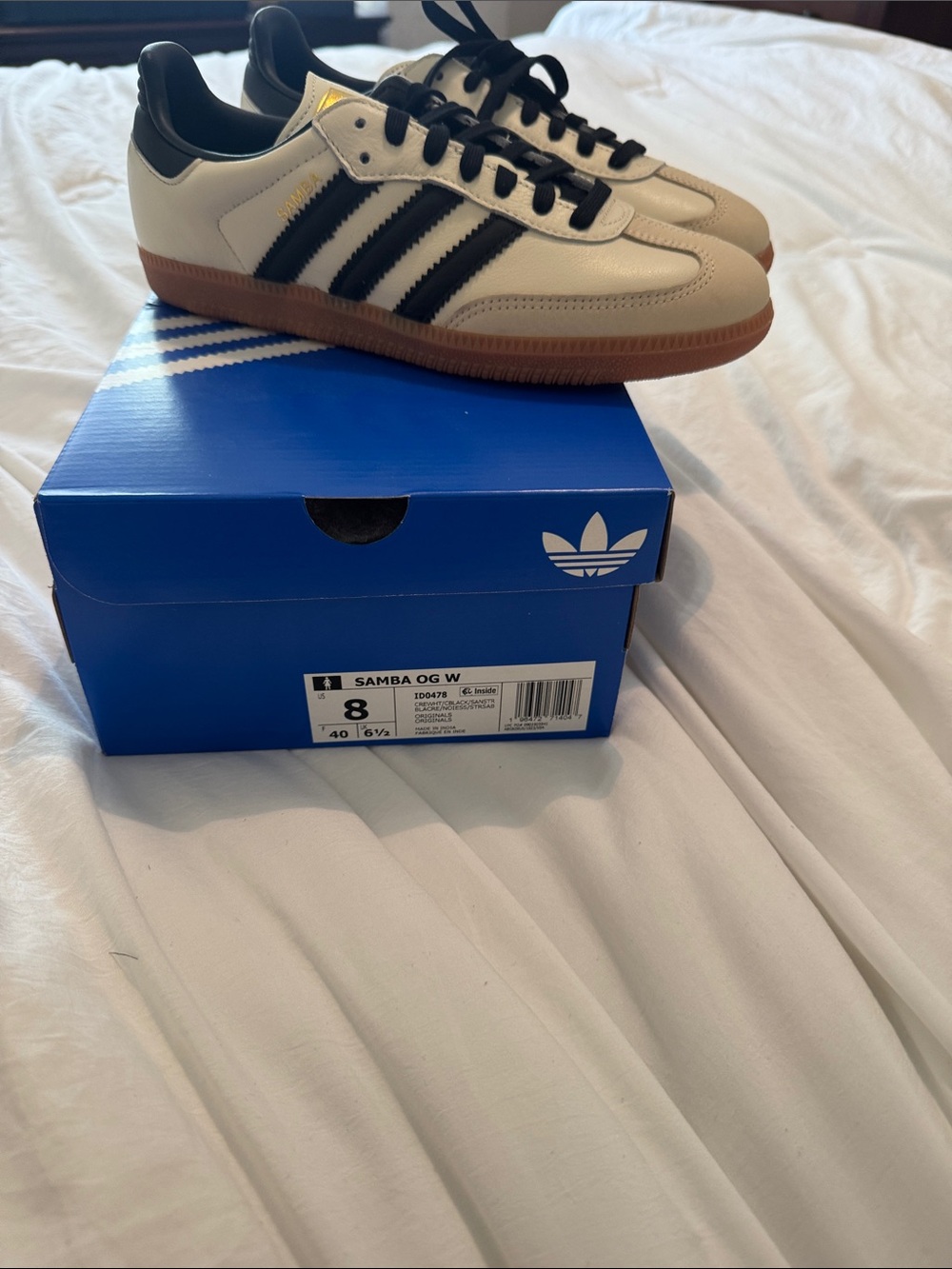 adidas Samba OG Women’s Sneakers - White, Black, Gum